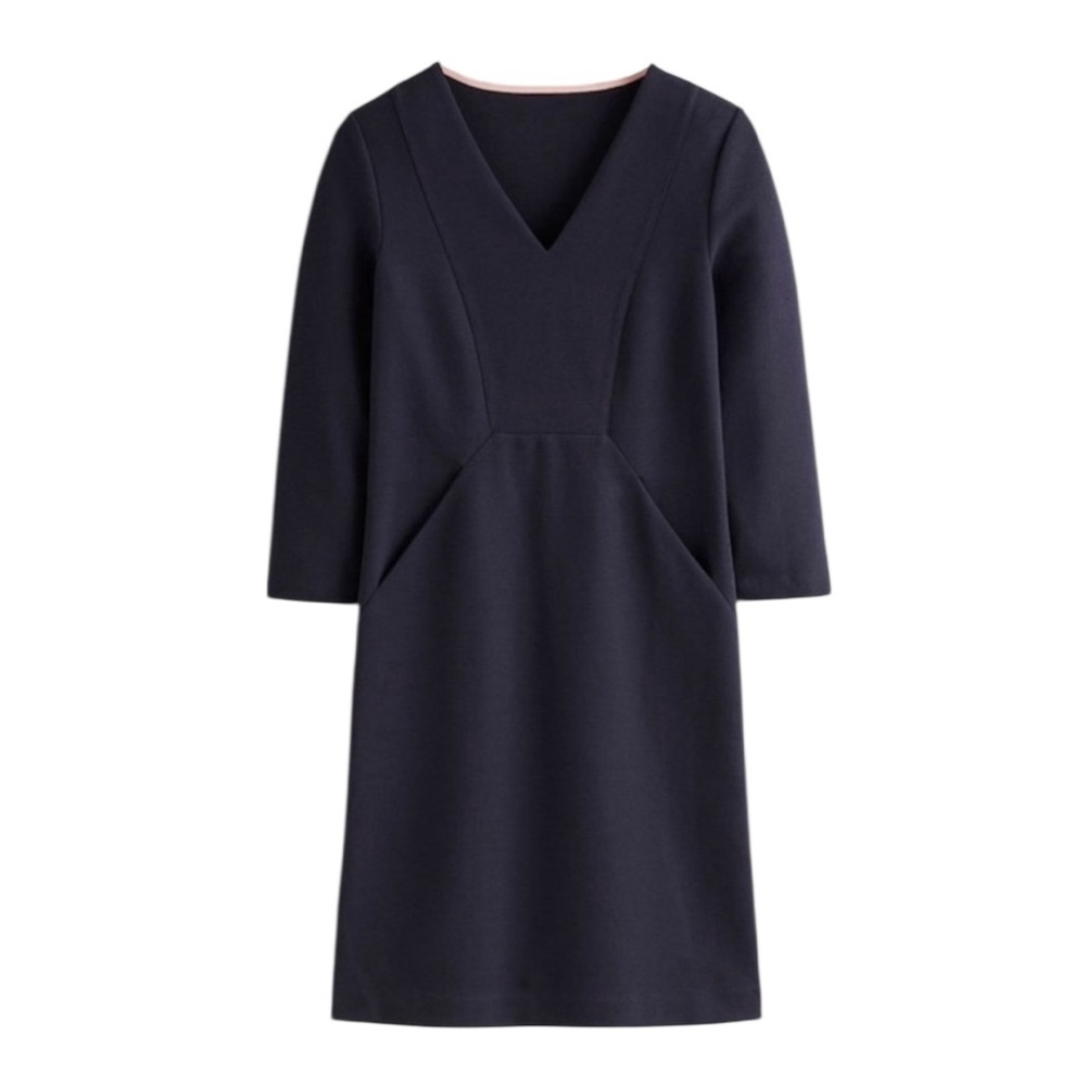 Boden Brontë Ottoman Dress Navy Dress - Picture 4 of 6